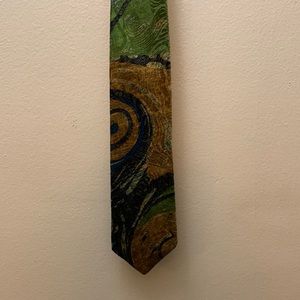 Caravaggio Italian import pure silk tie casual formal unique print